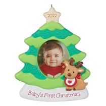 Hallmark Keepsake Enfeite de Natal 2022 Ano-Datado, Primeiro Quadro de Fotos de Natal do Bebê