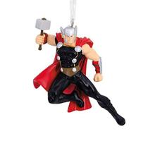 Hallmark Marvel Thor com enfeite de Natal Mjolnir, 2,77 x 3,3 x 1,85 polegadas
