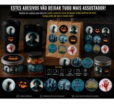 Halloween Adesivo Redondo 30un. cod4511