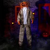 Halloween Animatronic Pumpkin Jack 183 cm com sensor de movimento Halloween Animatronic Pumpkin Jack 183 cm com sensor de movimento