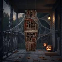 Halloween Decoração Pendurar Caixão 40cm X 1,40M cod4597 Halloween Decoração Pendurar Caixão 40cm X 1,40M cod4597