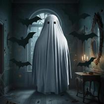 Halloween Fantasma 30cm X 62cm (+Morcegos) cod4634