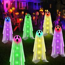 Halloween Ghost Decorations Betrihyes, 6 pacotes ao ar livre com luzes