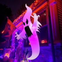 Halloween Ghost GOOSH inflável de 183 cm com luzes LED