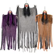 Halloween Hanging Skeletons, pacote com 3 olhos de LED Joeier Halloween Hanging Skeletons, pacote com 3 olhos de LED Joeier