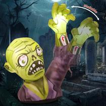 Halloween inflável GOOSH Zombies de 1,6 m com LEDs para atividades ao ar livre
