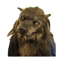 Halloween Látex Lobo Cabeça Máscara, Lobisomem Chapelaria, Decoração Assustadora Festa