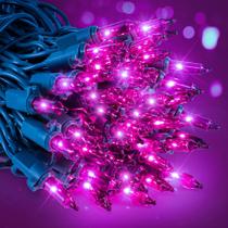 Halloween Lights woohaha, pacote com 2 unidades, 4 m e 50 unidades, roxo incandescente