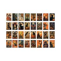 Halloween Mensagem Postais, Vintage Postais, Cartões De Natal, 3.94x5.7 ", 32pcs