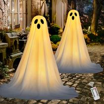Halloween Outdoor Ghost Decor JOYIN 120 cm Light Timer, pacote com 2