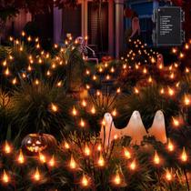Halloween Pathway Lights Brizled 230 cm e 8 modos de bateria