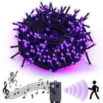 Halloween String Lights Rotu 35m 300 LED Purple Music Sync