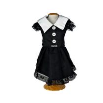 Halloween vestido wandinha Halloween vestido wandinha