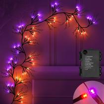 Halloween Willow Vine Twig Decor Garland SURCVIO 1,8 m com 54 LED