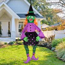 Halloween Witch Witch Witch POPGIFTU 35 cm, decoração ao ar livre Halloween Witch Witch Witch POPGIFTU 35 cm, decoração ao ar livre