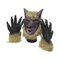 Halloween Wolf Tema Cosplay Costume Props, Fontes do partido temático, luvas e máscara Halloween Wolf Tema Cosplay Costume Props, Fontes do partido temático, luvas e máscara