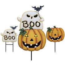Halloween Yard Stakes TERESA'S COLLECTIONS Metal com luz solar Halloween Yard Stakes TERESA'S COLLECTIONS Metal com luz solar