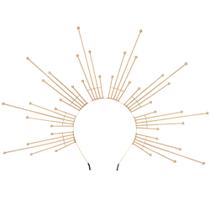 Halo Crown COSUCOS Goddess Sunburst Renaissance Gold para mulheres