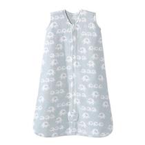 HALO Sleepsack Wearable Cobertor Micro-Fleece, TOG 1.0, 3 elefantes azuis, pequenos