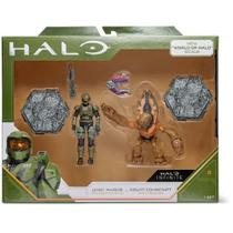 Halo - unsc marine + grunt conscript - pack com acessórios - sunny 2380