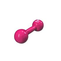 Halter 1kg emborrachado bola rosa
