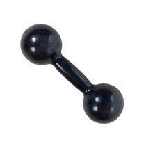 Halter 3kg PVC Preto Emborrachado Rythmoon