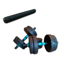 Halter Ajustável Até 20kg Com Barra Extensora Para Treino de Musculação Goper