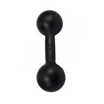 Halter Bola 10kg Pintado Preto Ferro Fundido Academia Musculação