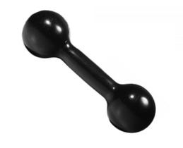 Halter Bola Emborrachado Para Musculação Academia 05 kg Cor:PretoTamanho:ÚnicoGênero:Unissex