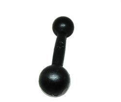 Halter Bola Pintado 3Kgs Musculação Academia Em Casa