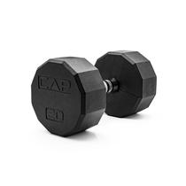 Halter CAP Barbell 9 kg com Revestimento de Borracha e Cabo Cromado Halter CAP Barbell 9 kg com Revestimento de Borracha e Cabo Cromado