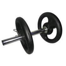 Halter De Barra Oca 40 Cm Com 2 Anilhas De 5 Kg