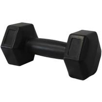 Halter Dumbell Cement Sextavado Bonafit 9Kg Preto