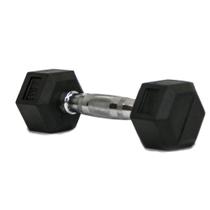 Halter Dumbell Emborrachado Sextavado Cromado Peso 4kg Rae