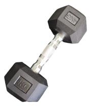 Halter Gohardbr Sextavado Cromado Emborrachado 1 Un De 4kg