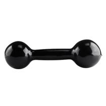 Halter Peso Academia Musculação Emborrachado Preto Alux 8kg