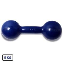 Halter Redondo Bola Emborrachado 5 Kg Azul