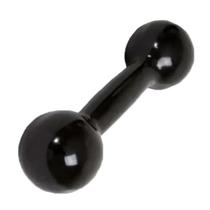 Halter Redondo Emborrachado 4Kg Peso Academia Treino Preto