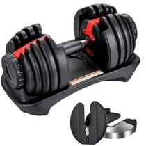 Halter Regulável 24kg Dumbbell Anilha Ajustável Drum Dumbell