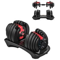 Halter Regulável 24kg Dumbell Ajustável Drum Anilha Dumbbell - OCCY