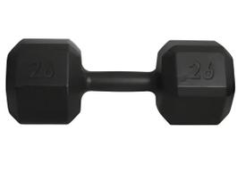 Halter sextavado 26kg emborrachado para musculação treino funcional academia fitness alta durabilidade pegada anatômica resistente profissional Halter sextavado 26kg emborrachado para musculação treino funcional academia fitness alta durabilidade pegada anatômica resistente profissional