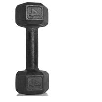 Halter Sextavado 4 kg Pintado Preto Ferro Fundido Academia Musculação Exercicio
