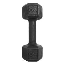 Halter Sextavado 9 kg Pintado Preto Ferro Fundido Academia Musculação Exercicio