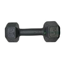 Halter Sextavado de Ferro Fundido Pintado - 5 Kg Halter Sextavado de Ferro Fundido Pintado - 5 Kg
