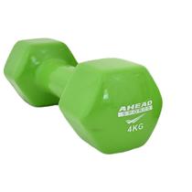 Halter Sextavado Em Vinil Ahead Sports 4Kg Verde