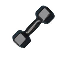 Halter Sextavado Emborrachado 3Kg Academia Treino Musculação