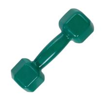 Halter Sextavado Emborrachado 3kgs Verde Musculação Academia