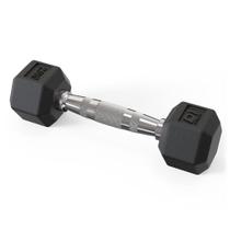 Halter Sextavado Emborrachado Cor Preto - 2,5kg