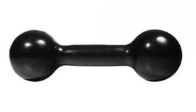 Halter tipo bola emborrachado academia musculação 01 kg