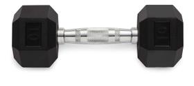 Halter Weider 4,5 kg Hexagonal de Borracha Preto Halter Weider 4,5 kg Hexagonal de Borracha Preto